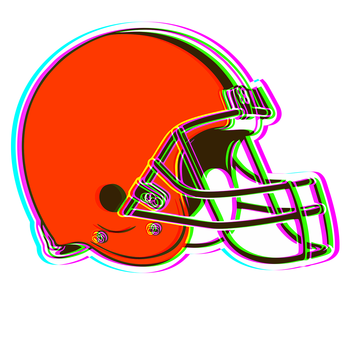 Phantom Cleveland Browns logo decal supplier